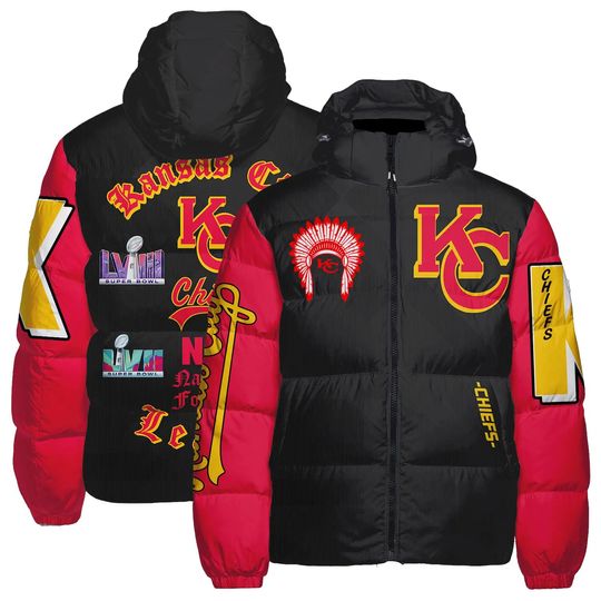 Kansas City Chiefs National Football Hooded Puffer Jacket