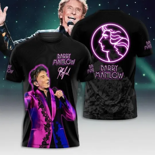 Discover Manilows hot tour 2025 T-shirt 3D GLC063660