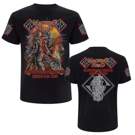 Discover Martour 2024 3D T-Shirt black Machine Head Unisex All size TR312 FREE SHIPPING
