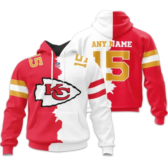 Kansas City Football Team Chiefss 3D Hoodie, Unisex Adults