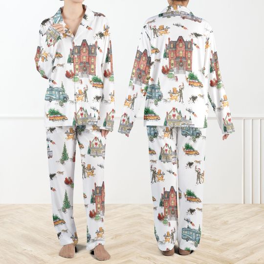 Discover Lampoon's Christmas Pajama Set For Women And Kids, Christmas Vacation PJs, Griswold Movie Sleepwear, Funny Holiday Pajama Set