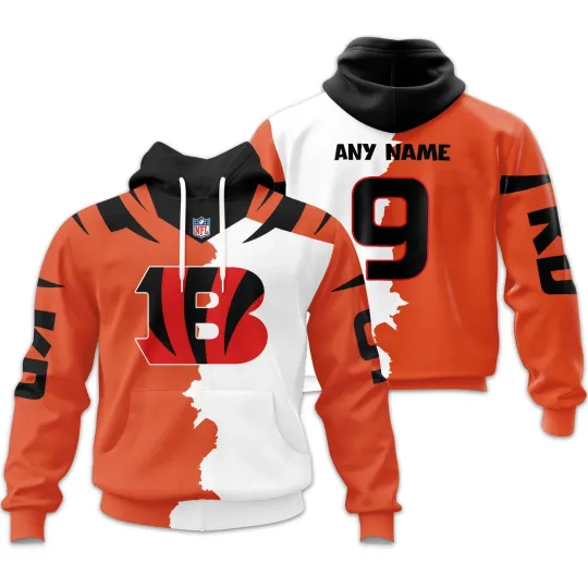 Discover Cincinnati Football Team Bengalss 3D Hoodie, Unisex Adults S-5XL