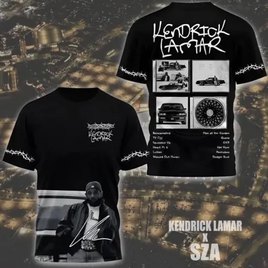 Discover Retro Kendrick Lamar 3D GNX  Kendrick Lamar Tour 2025 T-Shirt 3D
