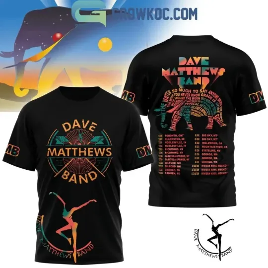 Dave Matthews Band Summer Tour 2025 3D T-shirt