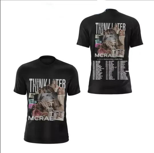 Discover Tate McRae World Tour 2024 3D T-shirt