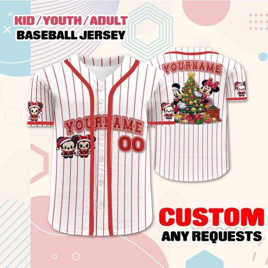 Discover Personalized Christmas Baseball Shirt for Kids & Adults