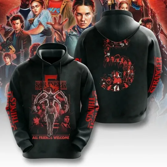 Stranger Things 3D Apparel Hoodie