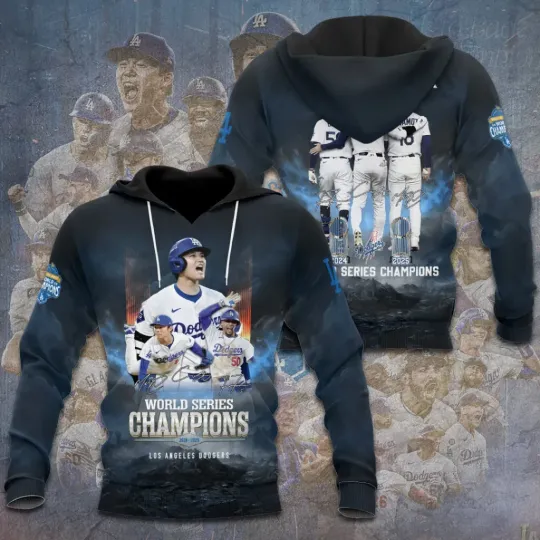 Dodgers 3D Hoodie Clothing