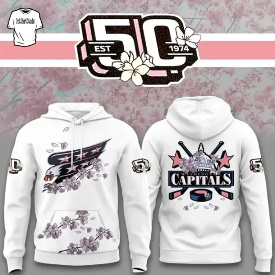 Discover Washington Style 50 Year White Limited Edition 3D Hoodie
