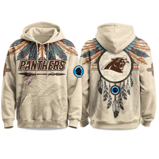 Discover Hoodie 3D Carolina Panther x Native American Heritage Month