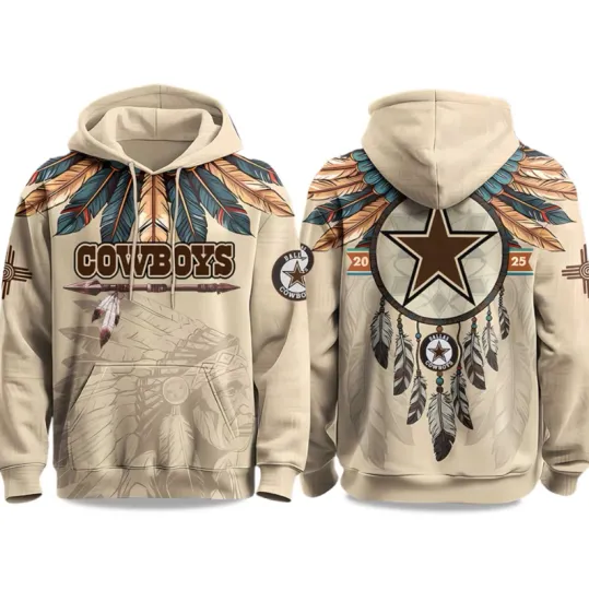 Discover Dallas cowboy Native American Heritage Month 2025 3D Hoodie