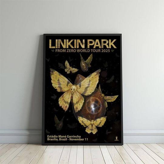 Linkin Park Brasilia Brazil Nov 11 2025 Tour Vertical Poster