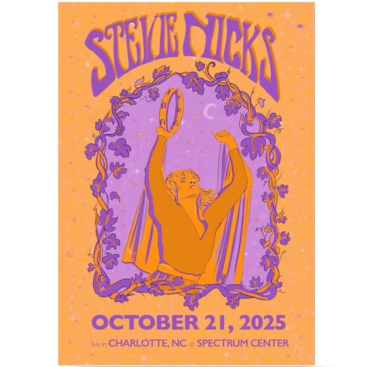 Stevie Nicks Charlotte NC Tour Poster