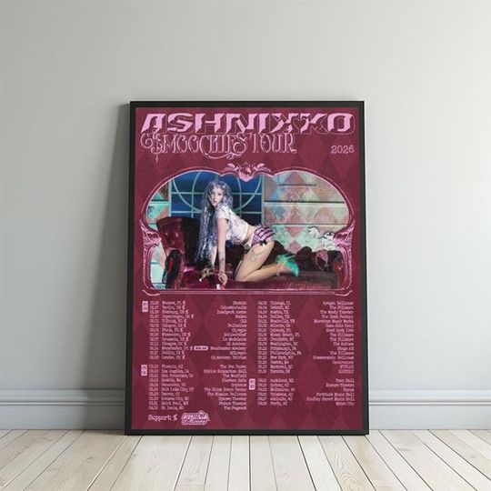 Ashnikko Smoochies Tour 2026 Poster