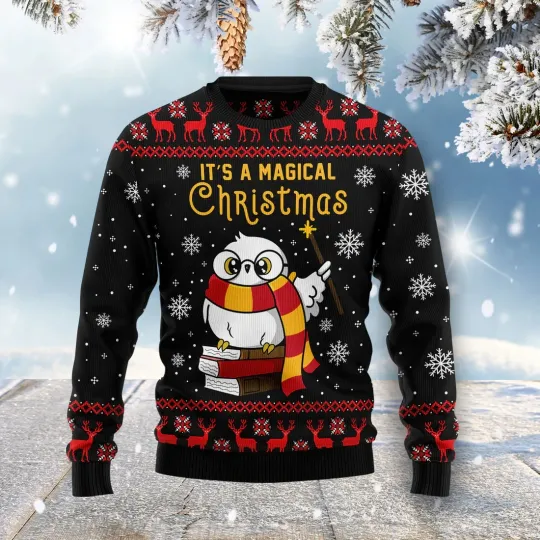 Discover Magical Christmas - Ugly Christmas Sweater - 3D Print Ugly Sweatshirt