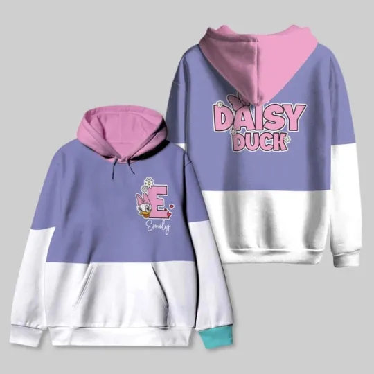 Personalized Daisy Duck Cosplay Costume Valentine's Day Hoodie 3D Printed
