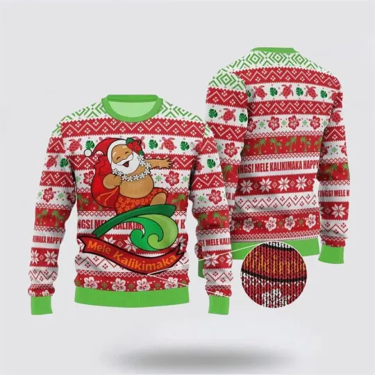 Discover Christmas Santa Clause Ugly Christmas Sweater - 3D Print Ugly Sweatshirt