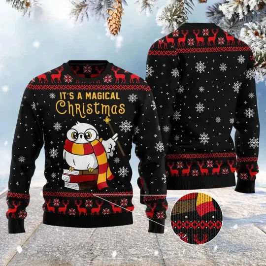 Discover Magical Christmas Ugly Christmas Sweater - Funny Xmas - 3D Print Ugly Sweatshirt