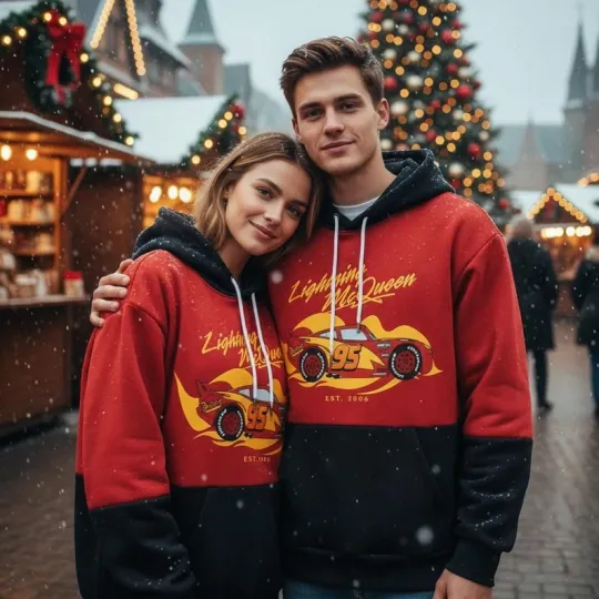 Discover Lightning McQuen 95 Piston Cup Pixar Car Radiator Springs Hoodie 3D Printed