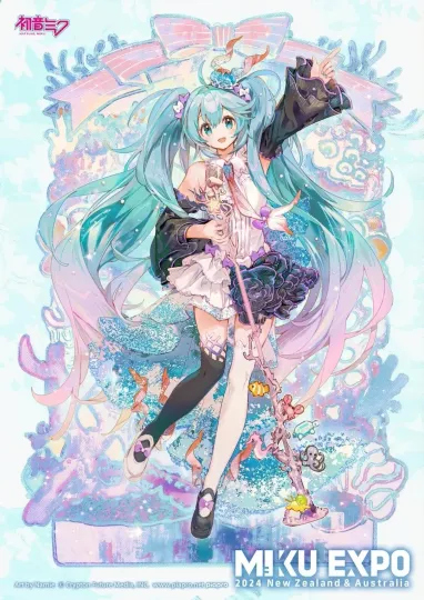 Discover Miku Expo 2024 10th Anniversary New Zealand & Australia Tour Poster