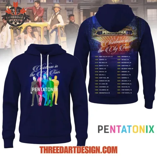 Discover Pentatonix Christmas In The City Tour All Over Printed 3D Hoodie
