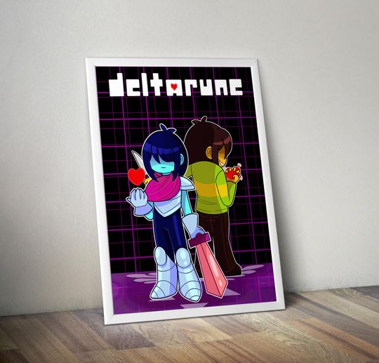 Deltarune Poster | Video Game Wall Decor | Gaming Print | Room Decor | Vertical Matte Poster