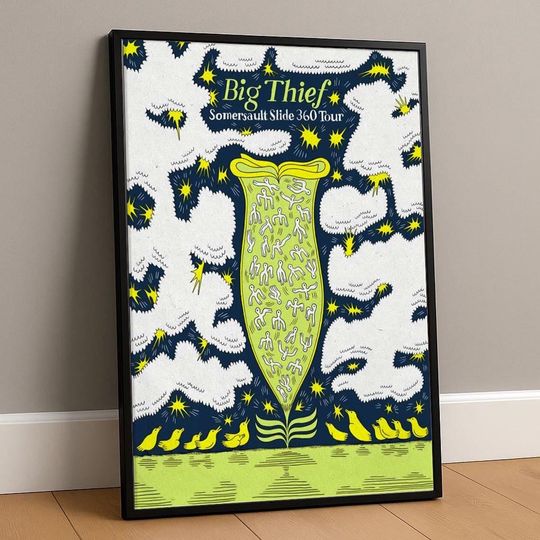 Discover Big Thief Somersault Slide 360 Tour 2025 Vertical Poster