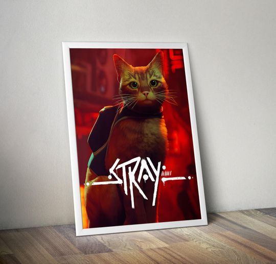 Discover Stray Video Game Poster - Gaming Wall Decor - Premium Matte Vertical Poster