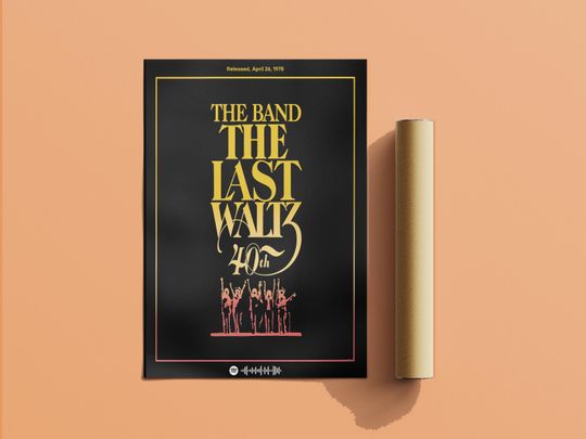 Discover The Band Poster | The Last Waltz | Concert & Album Cover Wall Decor | Music & Rock Poster Prints