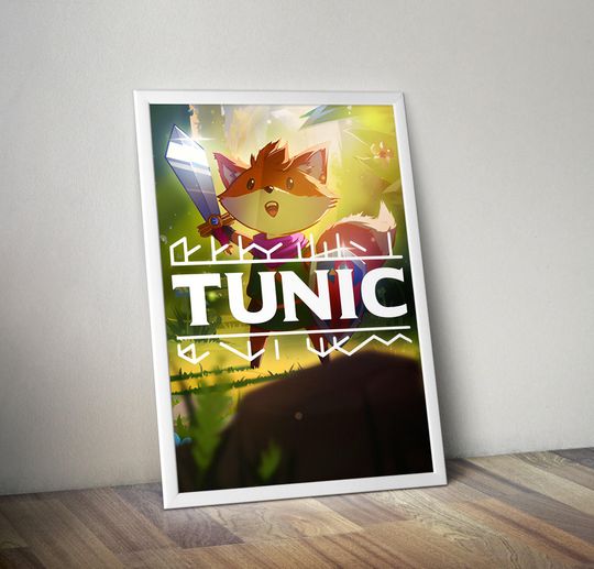 Discover Tunic Video Game Poster | Gaming Wall Decor | Vertical Matte Print | Gamer Room Art