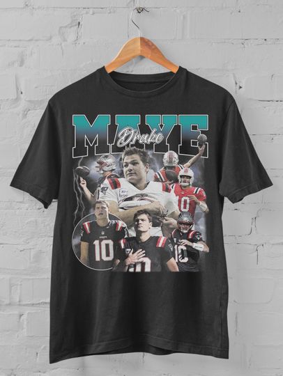 Discover Drake Maye Shirt, Vintage T-Shirt, Gift For Women and Man Unisex T-Shirt