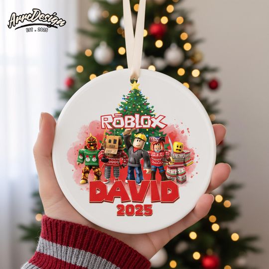 Discover Video Game Boy Ceramic Christmas Ornament 2025: Custom Tree Decor Keepsake