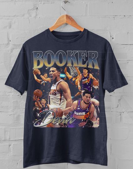 Devin Booker Basketball shirt, Classic 90s Graphic Tee, Unisex, Vintage Bootleg, Gift, Retro