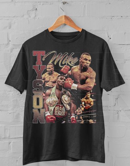 Vintage Style Mike Tyson T-Shirt: Bootleg Boxing Rap Tee