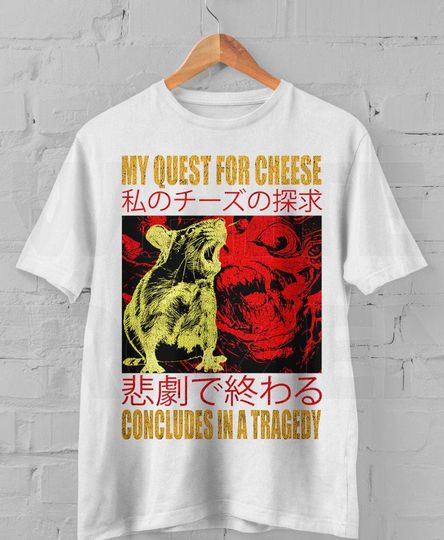 Discover My Quest For Cheese Concludes In A Tragedy, Rat Funny T-Shirt