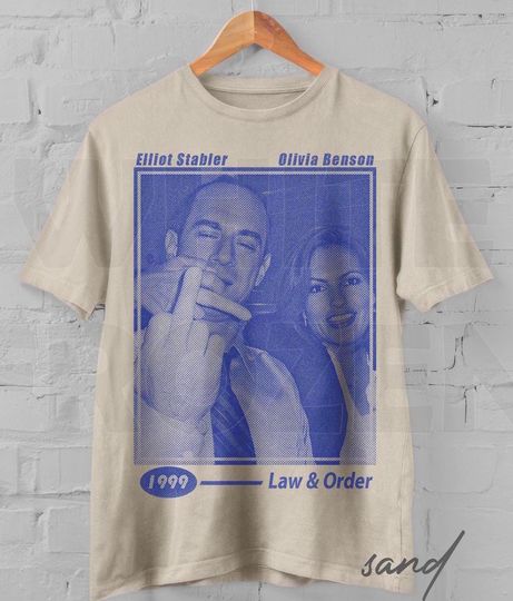 Discover Elliot Stabler & Olivia Benson Vintage Graphic T-shirt