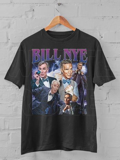 Discover Vintage Bill Nye Shirt: 90s Science Guy Homage Tee