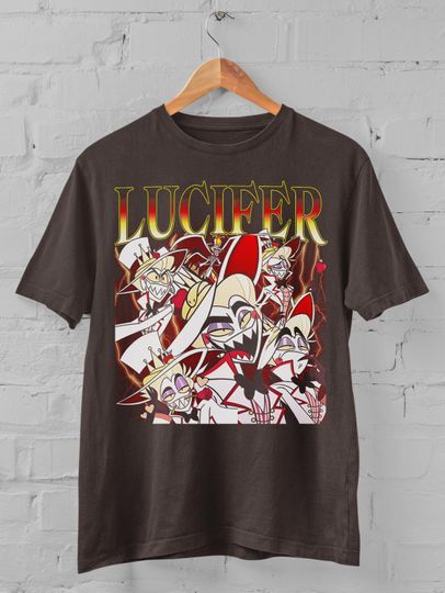 Lucifer Hazbin Hotel T-Shirt, Retro 90s Style