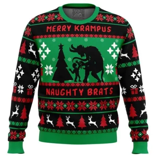 Discover Naughty Brats Krampus Ugly Sweater Party ugly sweater ideas Ugly Christmas Sweat