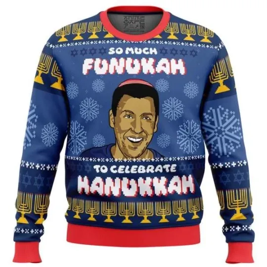 Discover So Much Funukah Adam Sandler Ugly Sweater Party ugly sweater ideas Ugly Christma
