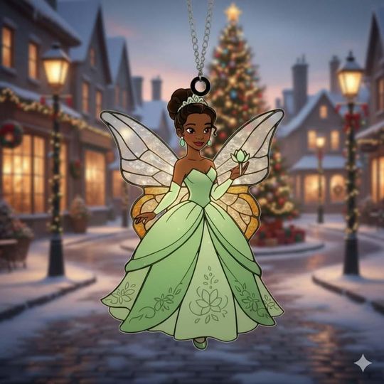 Discover Disney Princess and the Frog Tiana Naveen Ornament, Disney Princess Keepsake, Tiana Christmas Tree Decoration, Princess Holiday Decor