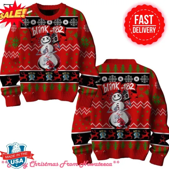 Discover B-link 1-8-2 Custom Snowman Ugly Christmas Sweater Gift For Men