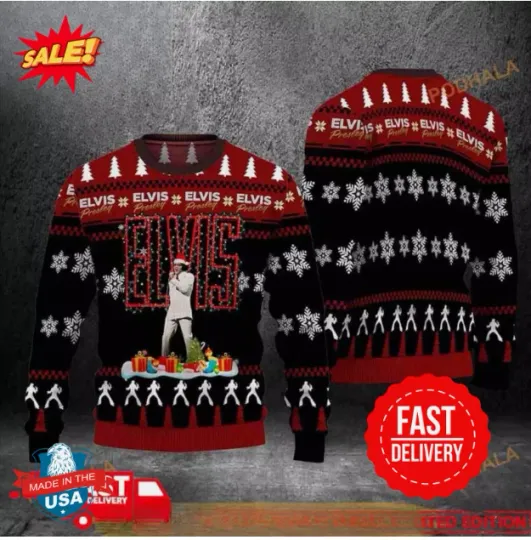 Discover Elvs Presley Christmas Without You Funny Ugly Sweater