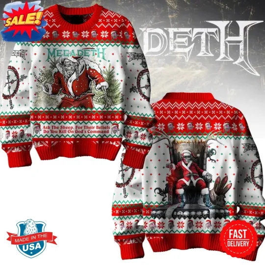 Discover MegaDeth BAND Ugly Christmas Sweater