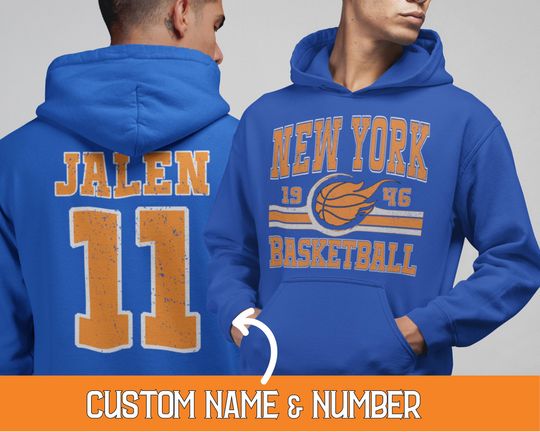 Custom Retro New York Basketball Hoodie, Personalized New York Game Day Sweatshirt, New York Basketball Fan Gifts, Vintage 80s Style Shirts
