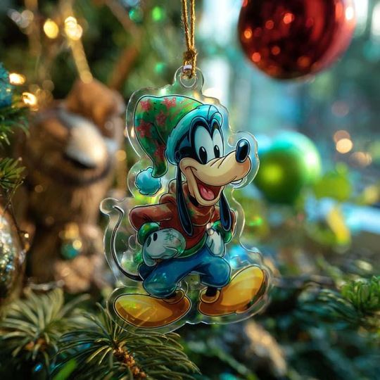 Discover Goofy Christmas Ornament, Disney Goofy Mickey Acrylic Ornament, Holiday Disney Gift