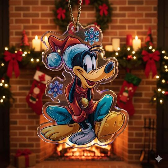 Discover Goofy Christmas Ornament, Disney Goofy Mickey Acrylic Ornament, Holiday Disney Gift
