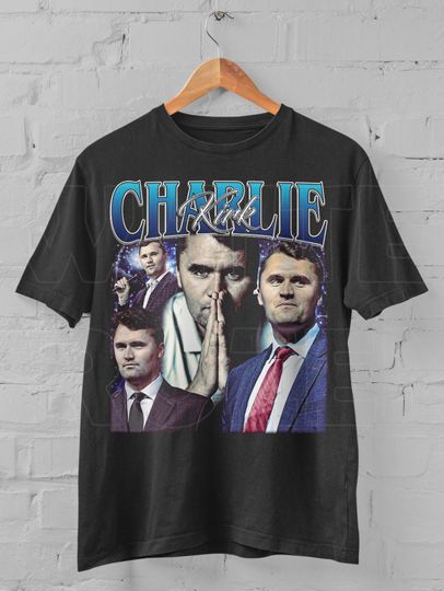 Discover Charlie Kirk Vintage Graphic T Shirt