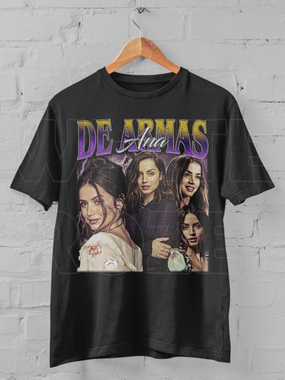 Discover Anna de Armas Graphic Tee: Movie Star Fan Shirt