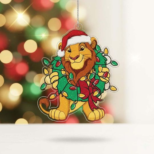 Lion King Ornament, Simba Ornament, Mufasa Simba Christmas Ornament, Nala Ornament